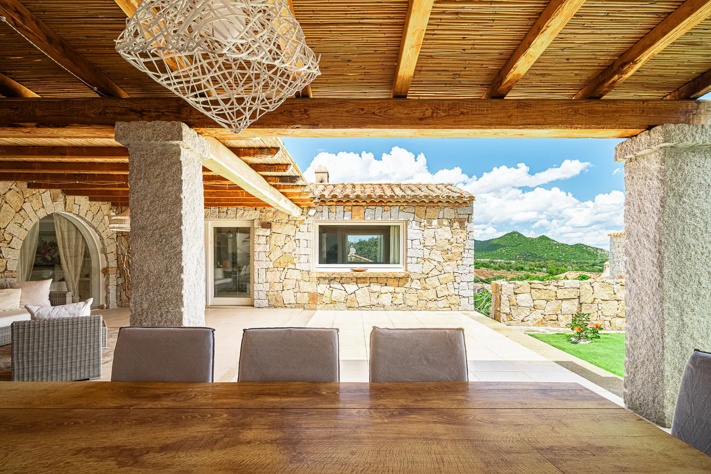 From the patio, looking towards the hills